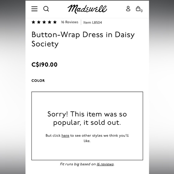 Madewell Button-Wrap Dress in Daisy Society - Picture 3 of 3